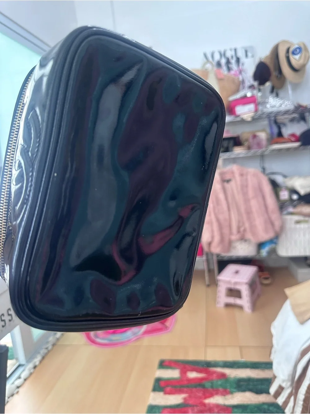 CHANEL patent leather